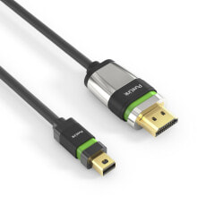 Компьютерные разъемы и переходники pureLink ULS2000-020 видео кабель адаптер 2 m Mini DisplayPort HDMI Черный