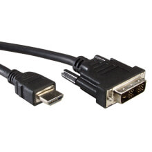 Компьютерные разъемы и переходники Value 11.99.5532 видео кабель адаптер 3 m DVI-D HDMI Черный