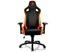 Компьютерные кресла COUGAR Gaming Armor S Универсальное игровое кресло Мягкое сиденье Черный, Оранжевый 3MGC2NXB.0001