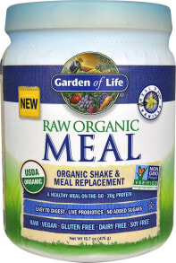 Garden of Life Raw Organic Meal   Органический протеиновый порошок с пробиотиками 475 г
