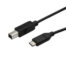 Компьютерные разъемы и переходники starTech.com USB2CB3M USB кабель 3 m 2.0 USB C USB B Черный