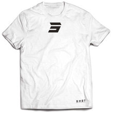 Мужские футболки Мужская спортивная футболка белая с логотипом SHOT Symbol Short Sleeve T-Shirt