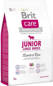 Сухой корм для животных Brit, Care Junior Large, для щенков, я ягненком и рисом, 12 кг