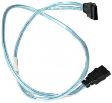 Кабели и провода для строительства supermicro Round кабель SATA 0,55 m Черный, Синий CBL-0206L