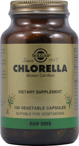 Solgar Chlorella Растительные капсулы с хлореллой 100 вегетарианских капсул