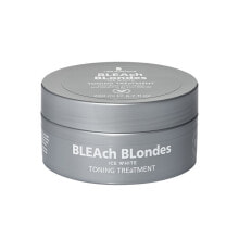 Маски и сыворотки для волос Lee Stafford Bleach Blondes Ice White Toning Treatment Оттеночная маска  для холодных оттенков блонда 200 мл