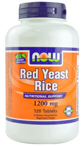 NOW Foods Red Yeast Rice Красный ферментированный рис 1200 мг 120 таблеток