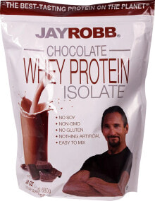 Jay Robb Whey Protein Isolate Chocolate  Изолят сывороточного протеина с шоколадным вкусом 680 г