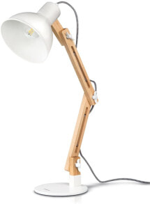 Детские настольные лампы светодиодная лампа для чтения tomons DL1001 в классическом деревянном дизайне, 47 см [Энергетический класс A++]