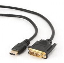 Компьютерные разъемы и переходники Gembird 3m, HDMI/DVI, M/M DVI-D Черный CC-HDMI-DVI-10