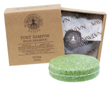 Шампуни для волос natava Olive Solid Shampoo Твердый шампунь для нормальных и жирных волос с оливковым маслом 85 г