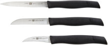 Наборы кухонных ножей Zwilling 38737000 Twin Grip Knife Set 3-Piece Friodur Blade Plastic Handle 350 x 105 x 15 mm Black
