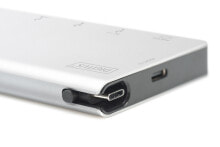 Корпуса и док-станции для внешних жестких дисков и SSD Хаб-разветвитель Digitus DA-70867 USB 3.2 Gen 1 Type-C