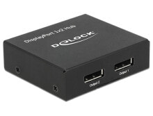 Компьютерные разъемы и переходники Разветвитель видеосигнала DeLOCK 87691  DisplayPort 2x DisplayPort