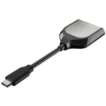 Устройства для чтения карт памяти Sandisk Extreme PRO кардридер Черный, Серебристый USB 3.2 Gen 1 (3.1 Gen 1) Type-C SDDR-409-G46