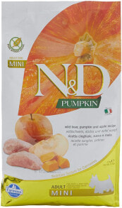 Сухой Farmina N&D Grain-Free Adult Mini Pumpkin, Wild Boar & Apple for Adults Dogs Small Breeds - Complete Food, Kilograms: 2.5 kg