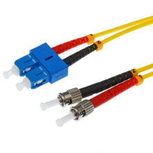 Кабели и провода для строительства Helos 20m OS2 SC/ST волоконно-оптический кабель Желтый 126399