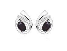 Женские серьги charming silver earrings with garnets EG000144