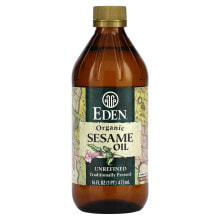 Растительное масло эдэн Фудс, Органическое кунжутное масло, нерафинированное, 473 мл (16 жидких унций)