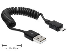 Компьютерные разъемы и переходники DeLOCK USB 2.0-A/USB micro-B 0.6m USB кабель 0,6 m USB A Micro-USB B Черный 83162