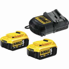 Аккумуляторы и зарядные устройства для электроинструмента Набор зарядное устройство и 2 аккумулятора DeWALT DCB115P2-QW