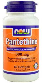 Витамины группы B NOW Foods Pantethine -- Витамин группы В - Пантетин  - 300 мг - 60 гелевых капсул
