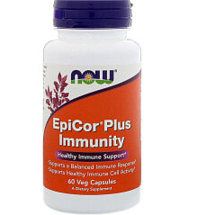 NOW Foods EpiCor Plus Immunity Комплекс для укрепления иммунитета с цинком, селеном и витаминами D-3 и C  60 вегетарианских капсул