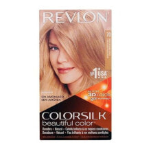 Краска для волос Revlon ColorSilk Beautiful Color No. 70 Medium Ash Blonde Стойкая краска для волос без аммиака, оттенок пепельный блонд 75 мл