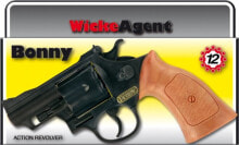 Бластеры, автоматы и пистолеты 12-зарядный игрушечный револьвер Sohni-Wicke Bonny. Длина 23,8 см. Пистоны. Пластик, металл. От 6 лет.