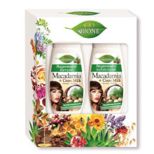 Шампуни для волос imagethumbnail Bione Cosmetics Macadamia + Coco Milk Set Набор: Восстанавливающий шампунь 260 мл + Регенерирующий кондиционер 260 мл