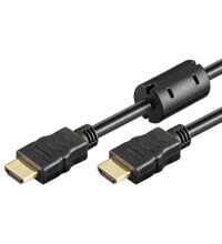 Компьютерные разъемы и переходники goobay 1m HDMI HDMI кабель HDMI Тип A (Стандарт) Черный 31906