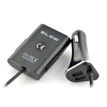 Автомобильные зарядные устройства и адаптеры для мобильных телефонов OEM  BLOW  75-744    автомобильное зарядное устройство   4x USB     9,6A    12-24 V