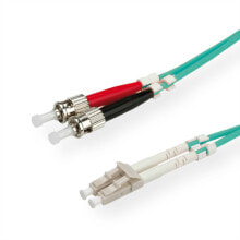 Кабели и провода для строительства ROLINE 50/125µm LC/ST OM3 10m волоконно-оптический кабель turquoise,Turquoise 21.15.8728