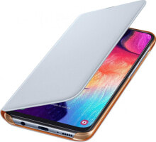 Чехлы для смартфонов чехол книжка кожаный белый Samsung Galaxy A50