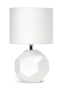 Декоративные настольные лампы Lampa stołowa Platinet PLATINET TABLE LAMP E27 25W CERAMIC CUBIC BASE 1,5 M CABLE WHITE [45673]