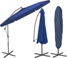 Зонты от солнца Furnide Składany Parasol Ogrodowy na wysięgniku bocznym - Granatowy