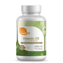 Витамин D Zahler Vitamin D3 -- Витамин D3- 1000 МЕ - 250 гелевых капсул