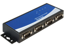 Компьютерные разъемы и переходники DeLOCK 87587 кабельный разъем/переходник 4 x RS-422/485 USB 2.0 Черный