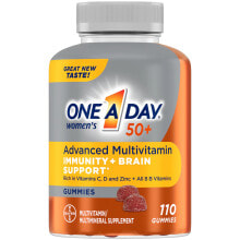 Витаминно-минеральные комплексы One-A-Day Women's 50+ Мультивитамин с витамином С,D и цинком для женщин старше 50 лет для поддержки мозга и иммунитета 110 жевательных таблеток с клубничным вкусом