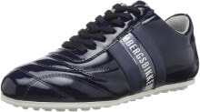 Мужские кроссовки Мужские кроссовки повседневные синие кожаные низкие демисезонные Bikkembergs Unisex Adult 850227 Sneaker