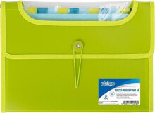 Школьные файлы и папки strigo Briefcase PP A4, 12 dividers, green