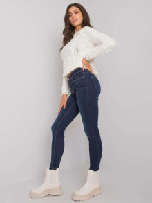 Женские джинсы Spodnie jeans-D85035C62220D253-ciemny niebieski
