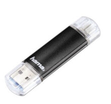 USB  флеш-накопители Hama Laeta Twin, 16GB USB флеш накопитель USB Type-A / Micro-USB 3.2 Gen 1 (3.1 Gen 1) Черный 00123998
