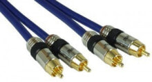 Акустические кабели inLine 89725P аудио кабель 25 m 2 x RCA Синий