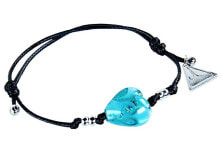 Женские браслеты браслет "Нежное лесное сердце" из чистого серебра с жемчугом Lampglas BLH10