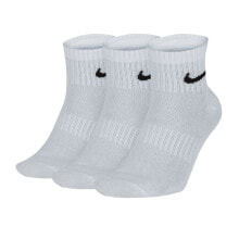 Мужские носки Мужские носки низкие белые 3 пары Nike Everyday Lightweight Ankle 3Pak M SX7677-100