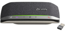 Компьютерная акустика POLY Sync 20+ устройство громкоговорящей связи Универсальная Bluetooth Черный, Серебристый 216867-01