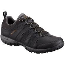Мужская спортивная обувь для треккинга мужские кроссовки спортивные треккинговые черные текстильные низкие демисезонные Columbia Woodburn II Waterproof