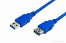 Компьютерные разъемы и переходники MediaRange 3m, USB3.0-A - USB3.0-A USB кабель 3.2 Gen 1 (3.1 Gen 1) USB A Синий MRCS145