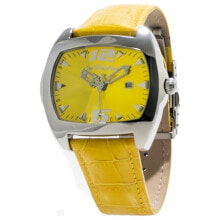 Мужские наручные часы с ремешком Мужские часы с желтым кожаным ремешком Chronotech CT2188M-05